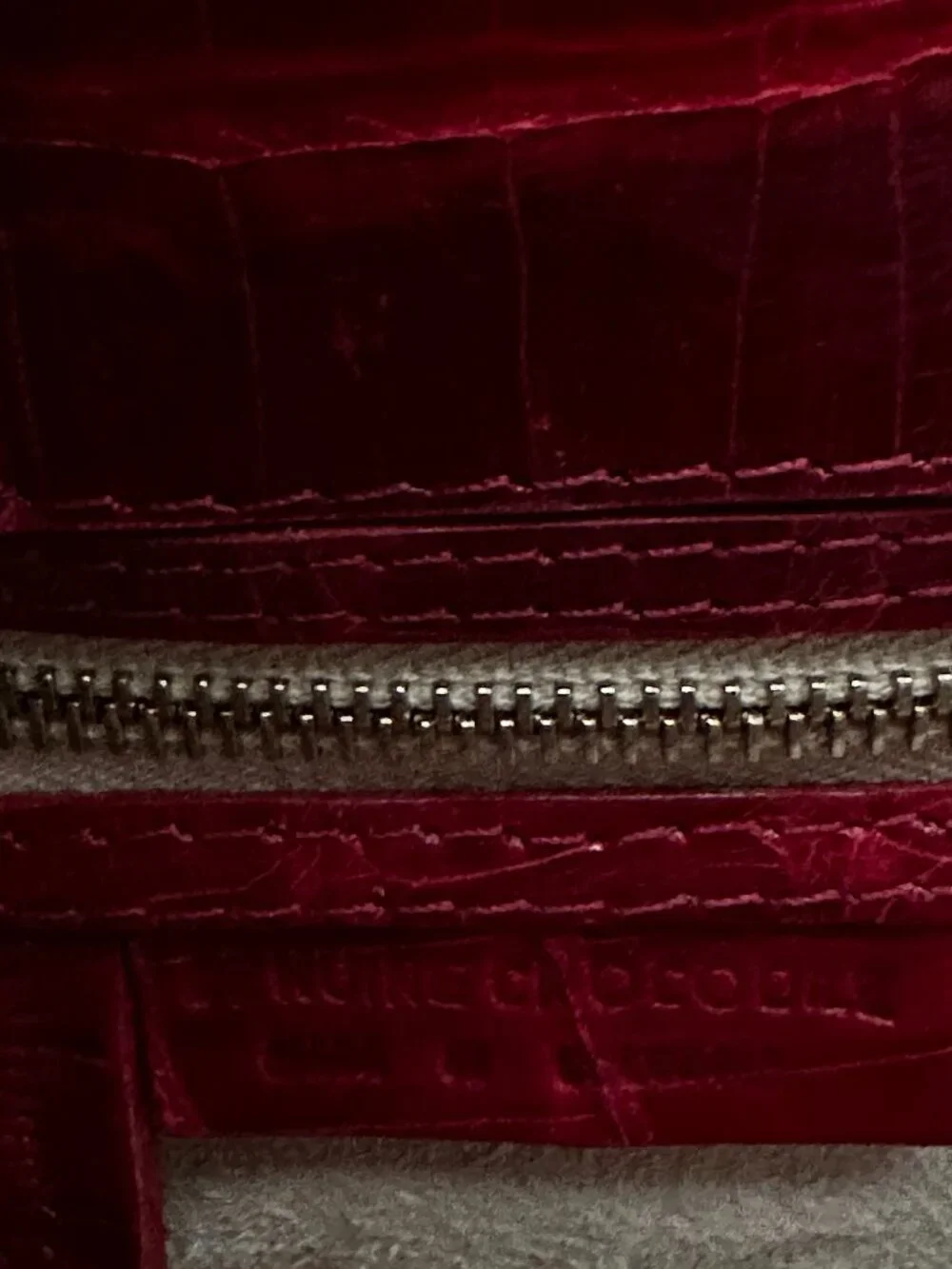 Brand New Nancy Gonzalez Red Crocodile Handbag - Picture 6 of 8
